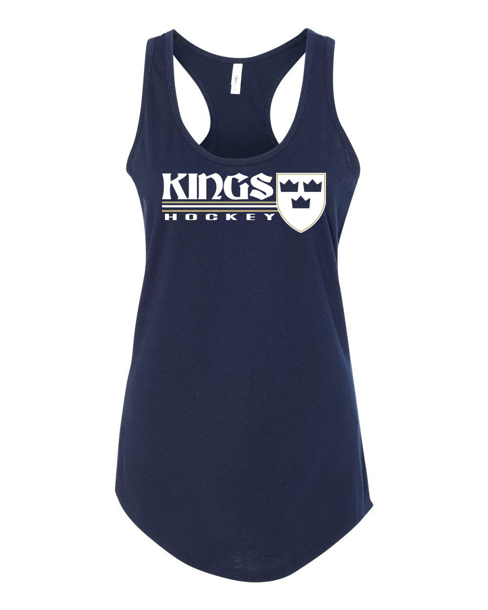 Kings Hockey Design 3 Racerback Tank Top