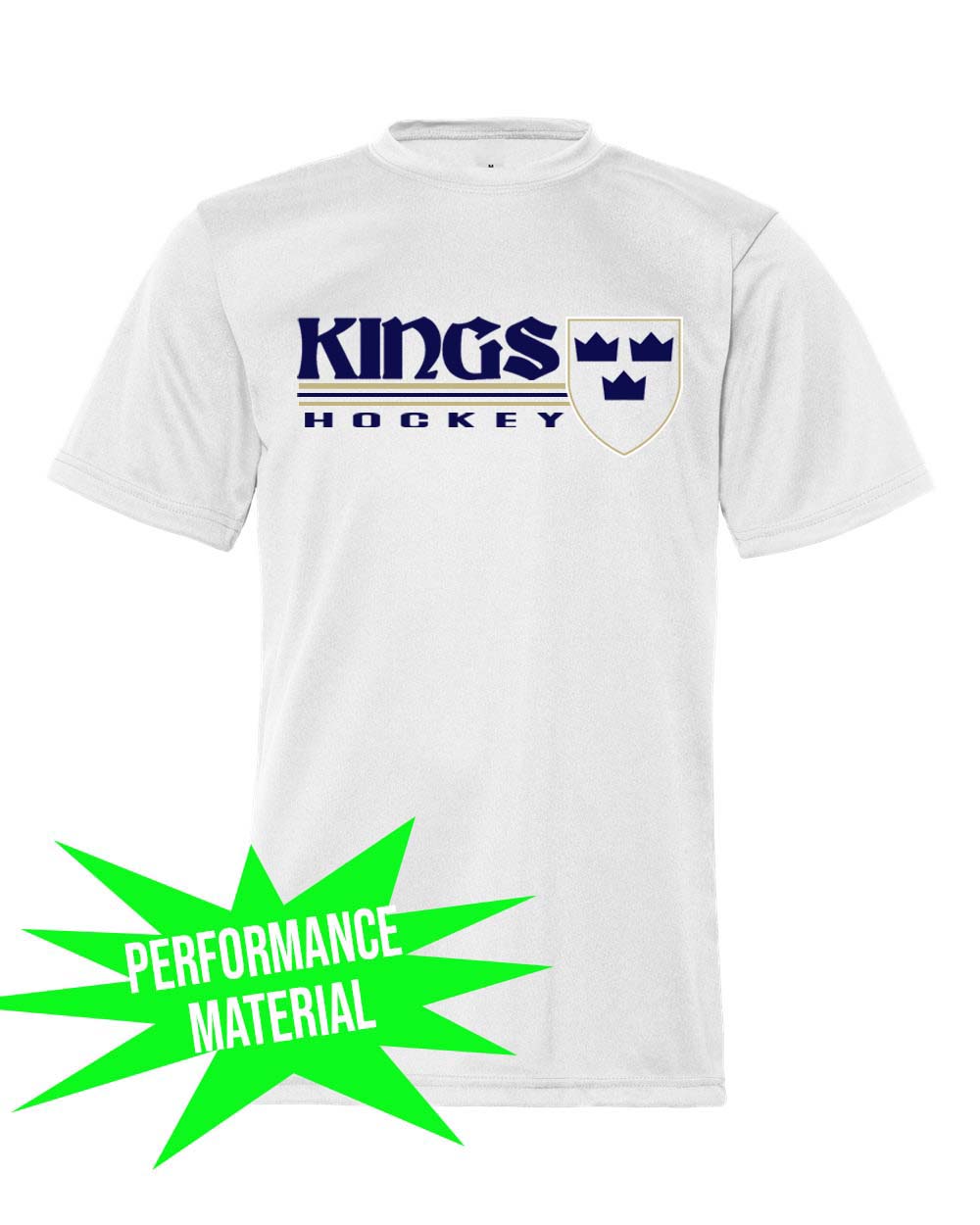 Kings Hockey Performance Material design 3 T-Shirt