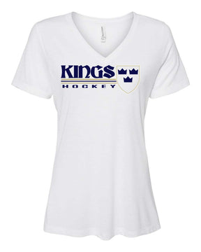 Kings Hockey Design 3 V-neck T-shirt