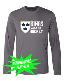 Kings Hockey Performance Material Design 4 Long Sleeve Shirt