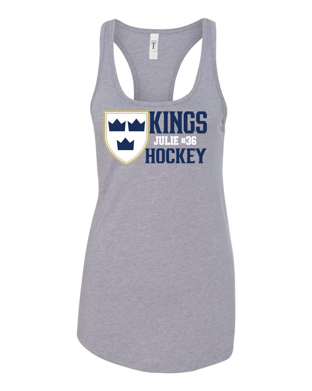 Kings Hockey Design 4 Racerback Tank Top