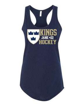 Kings Hockey Design 4 Racerback Tank Top