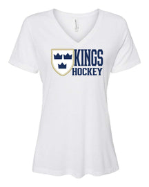 Kings Hockey Design 4 V-neck T-shirt