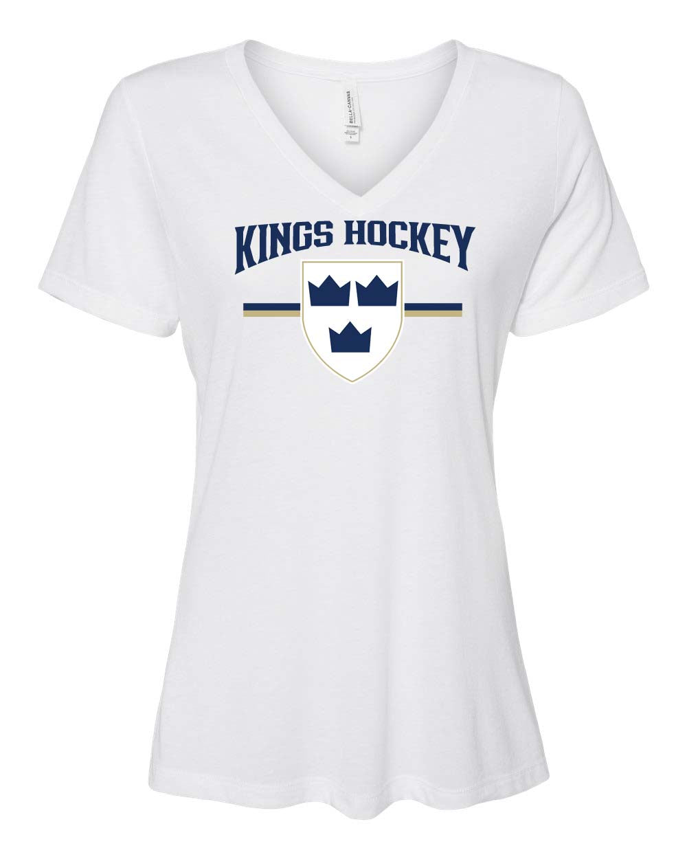 Kings Hockey Design 5 V-neck T-shirt