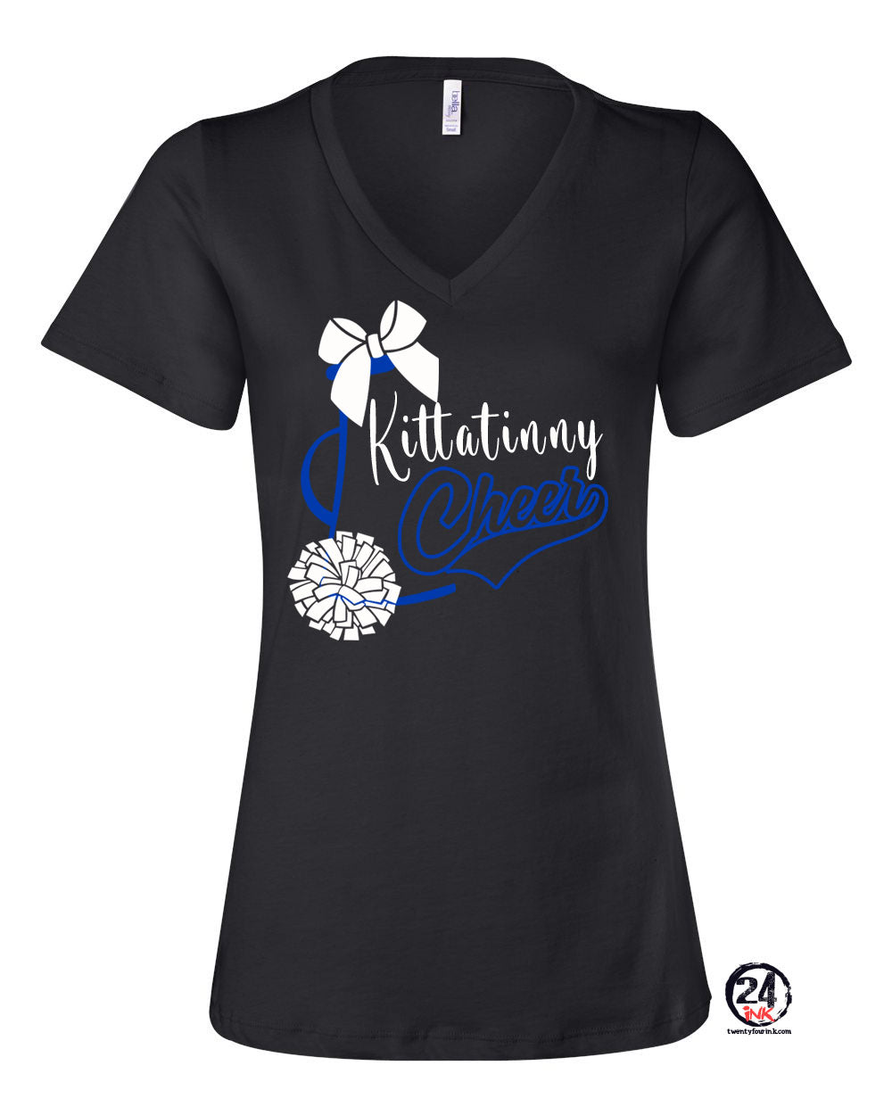 Kittatinny Cheer Design 2 V-neck T-Shirt