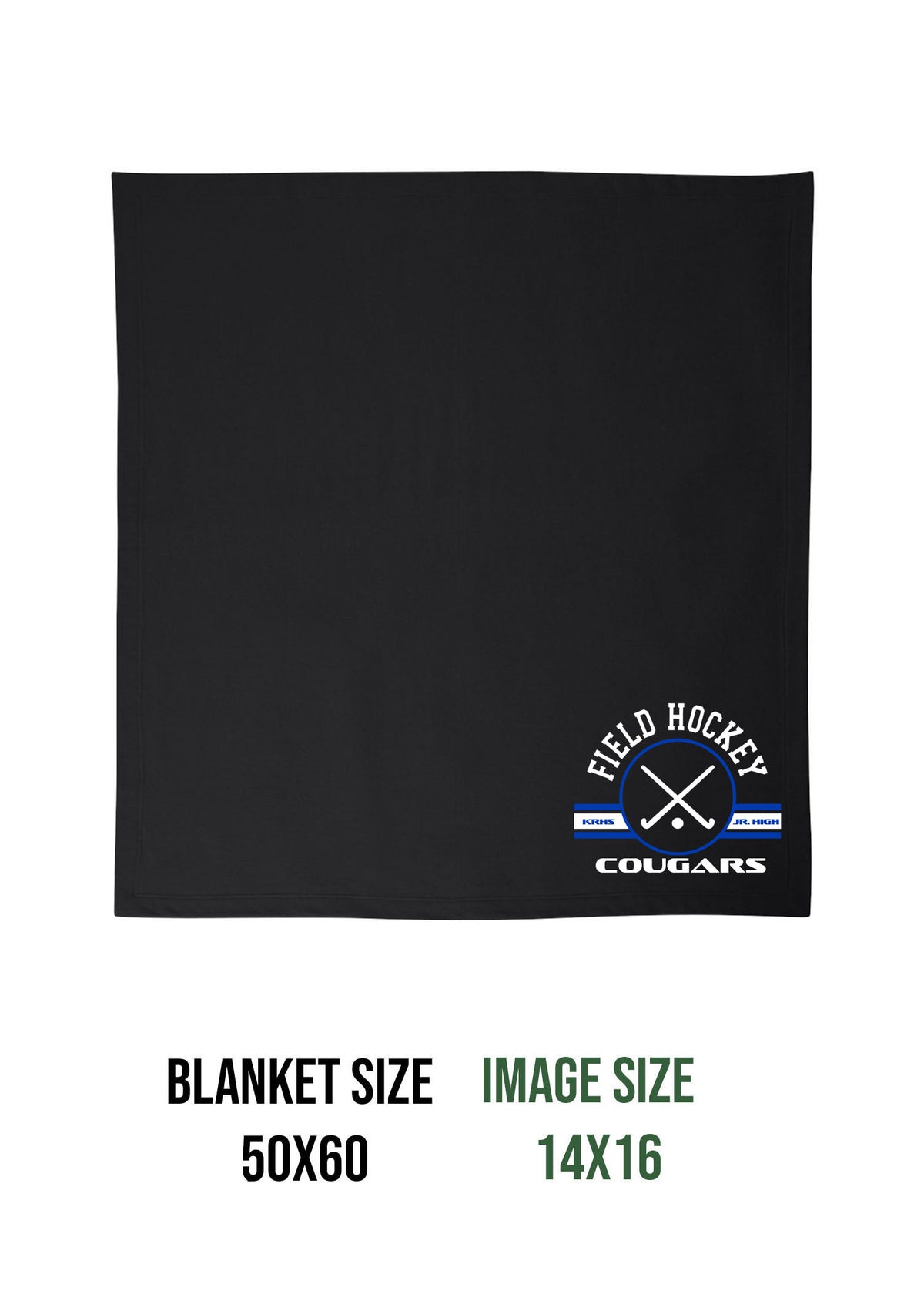 Kittatinny Jr High Field Hockey Design 1 Blanket