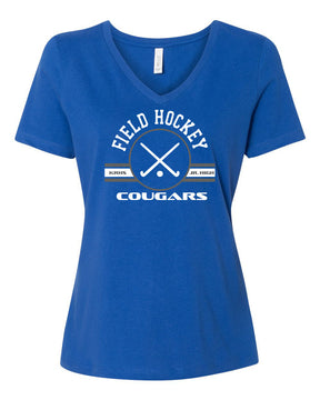 Kittatinny Jr High Field Hockey design 1 V-neck T-Shirt