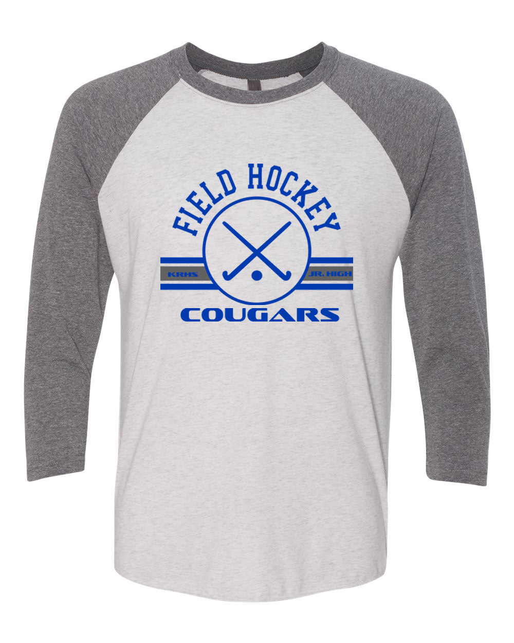 Kittatinny Jr Field Hockey Design 1 raglan shirt
