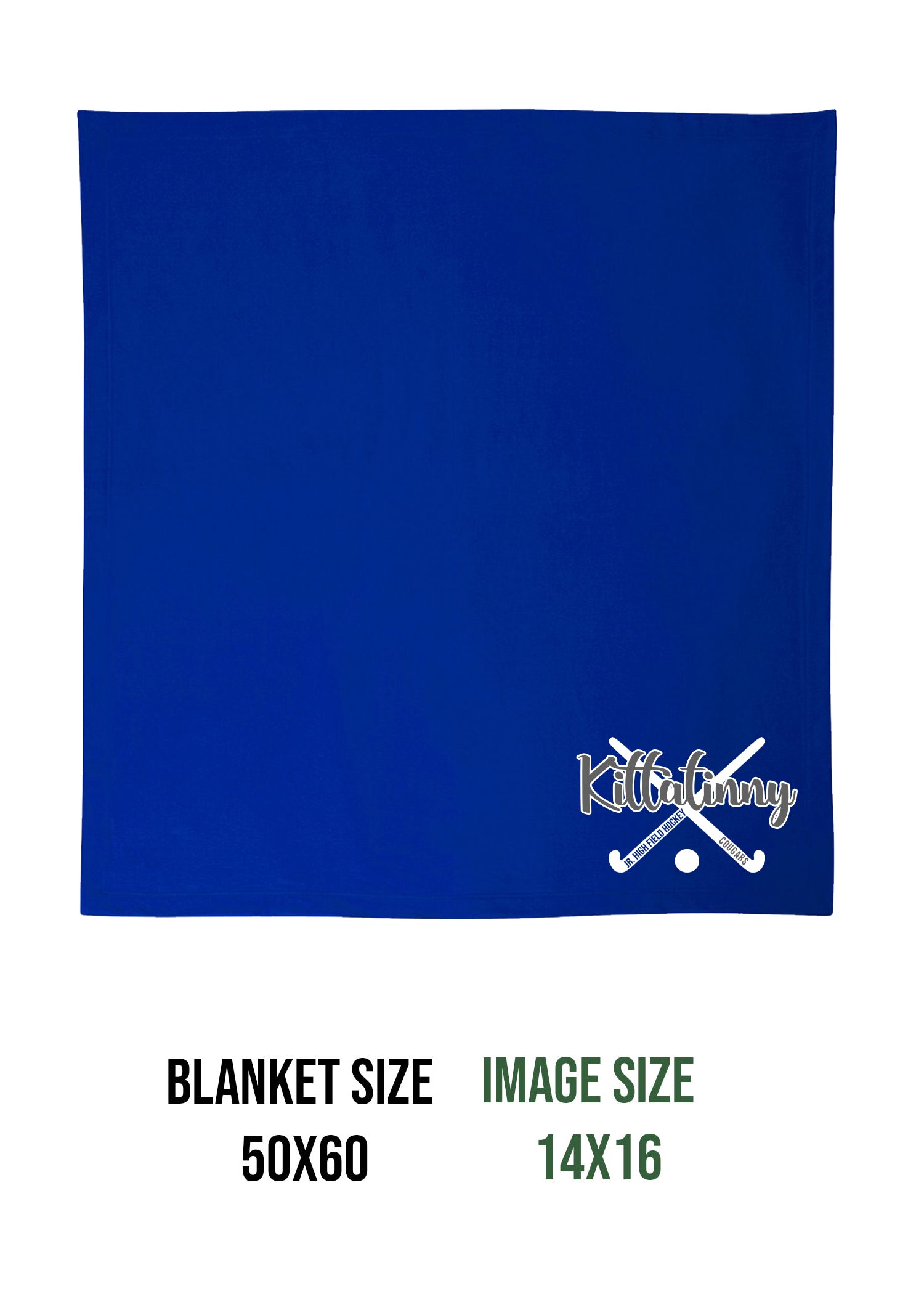 Kittatinny Jr High Field Hockey Design 2 Blanket