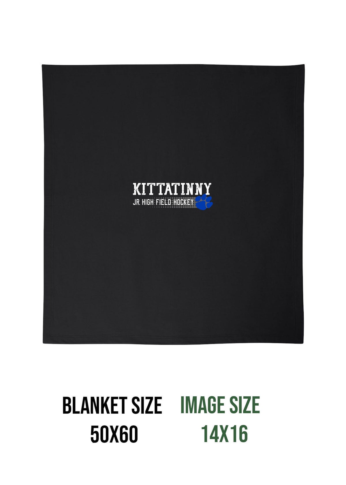 Kittatinny Jr High Field Hockey Design 3 Blanket