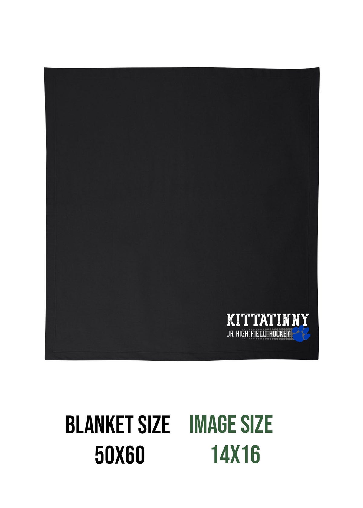 Kittatinny Jr High Field Hockey Design 3 Blanket