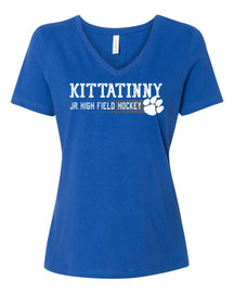 Kittatinny Jr High Field Hockey design 3 V-neck T-Shirt