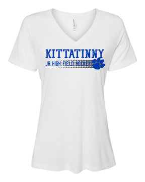 Kittatinny Jr High Field Hockey design 3 V-neck T-Shirt