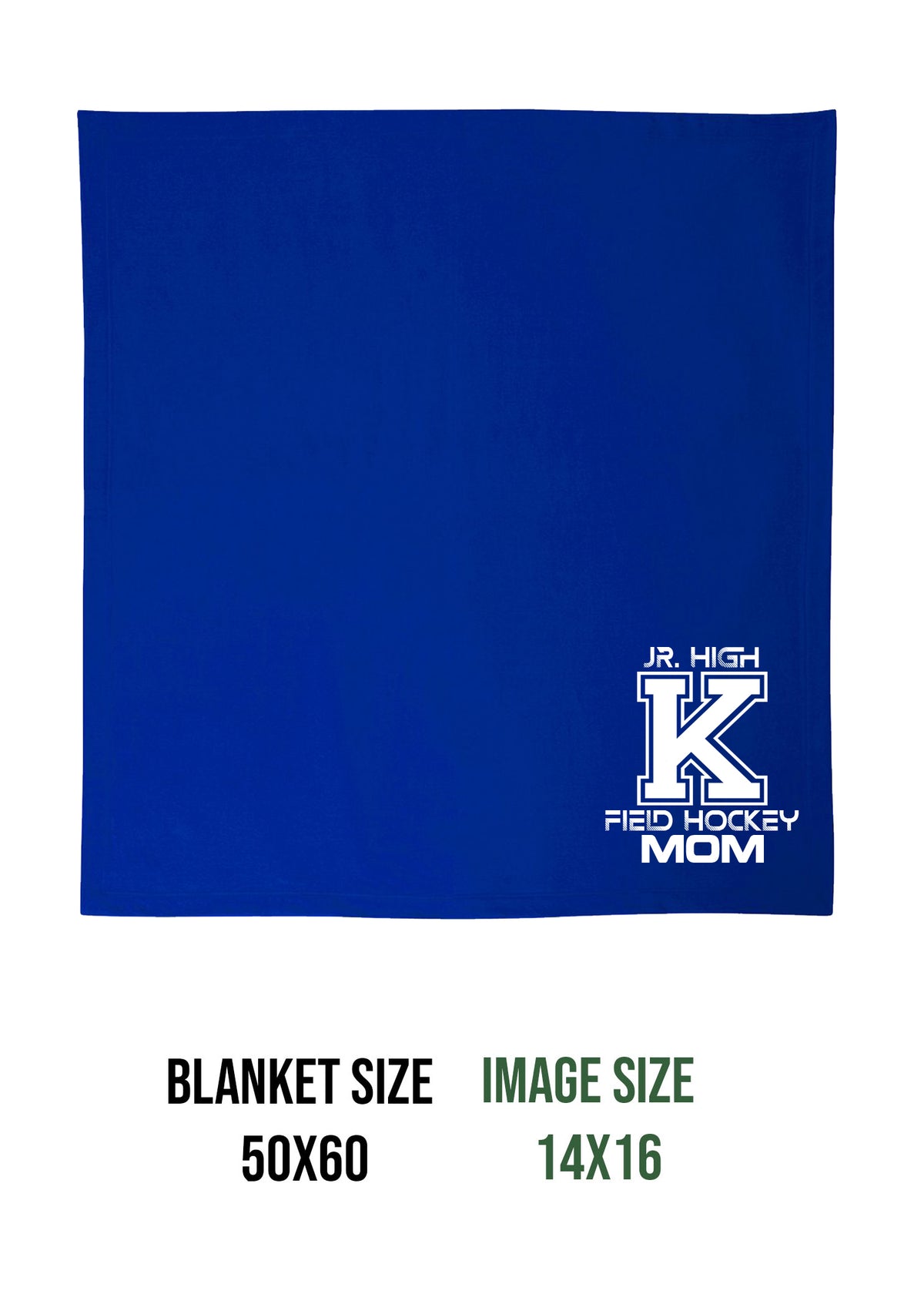 Kittatinny Jr High Field Hockey Design 4 Blanket