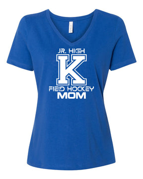 Kittatinny Jr High Field Hockey design 4 V-neck T-Shirt