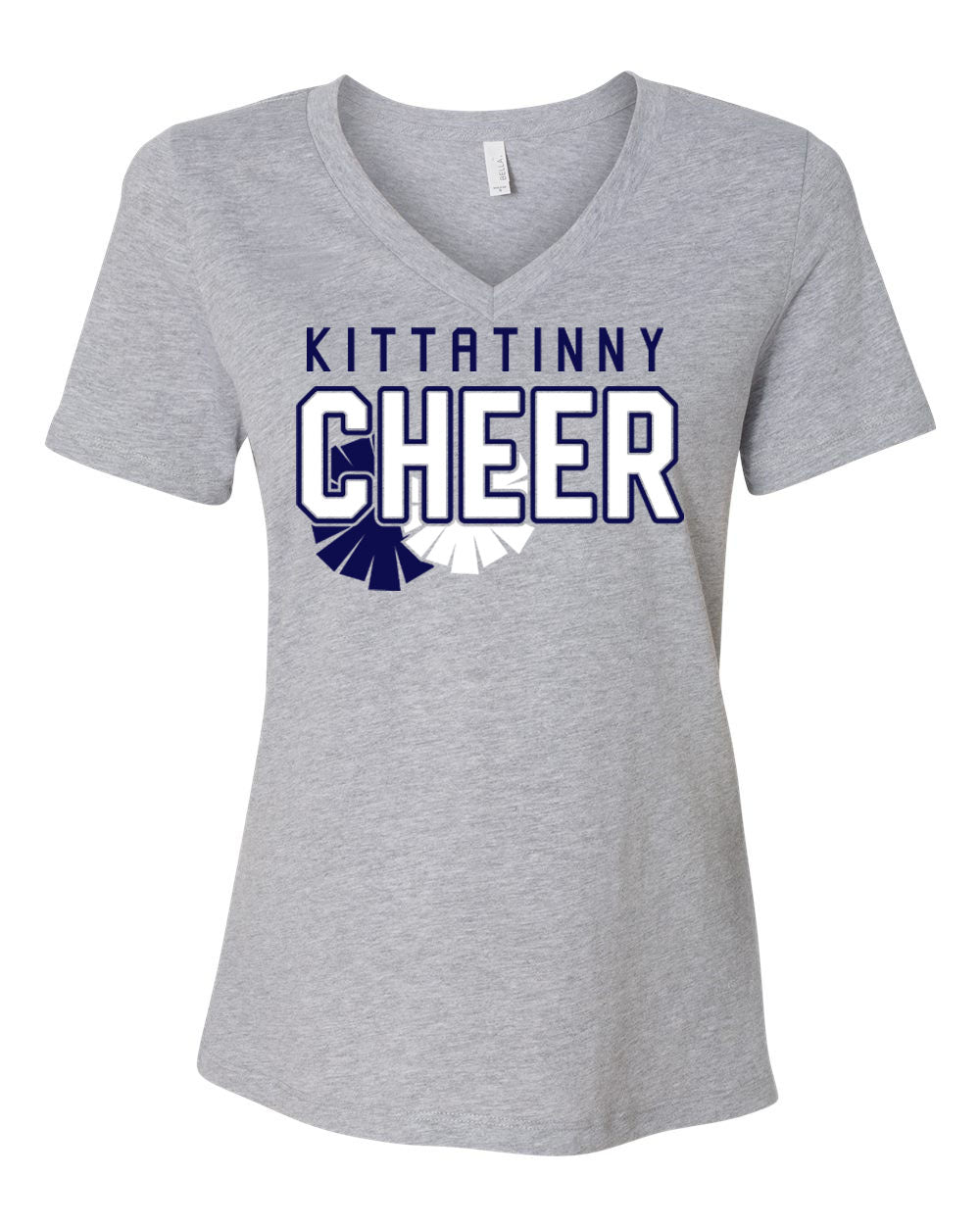 Kittatinny Cheer Design 4 V-neck T-Shirt