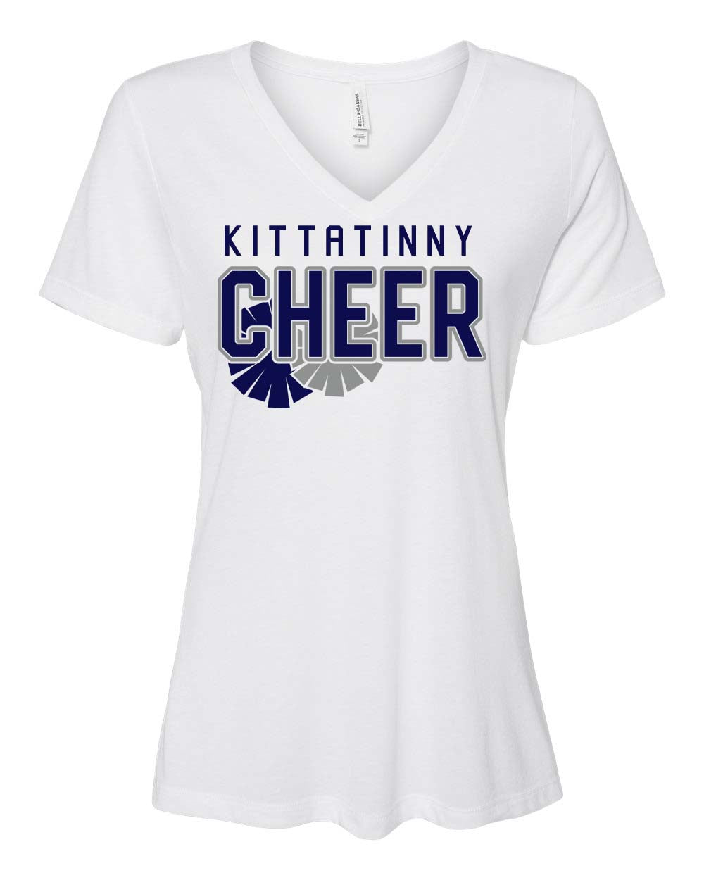 Kittatinny Cheer Design 4 V-neck T-Shirt