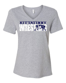 Kittatinny Wresting Design 2 V-neck T-Shirt