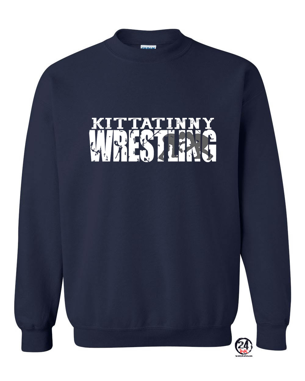 Kittatinny Wrestling Design 2 non hooded sweatshirt