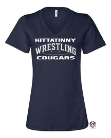 Kittatinny Wresting Design 3 V-neck T-Shirt