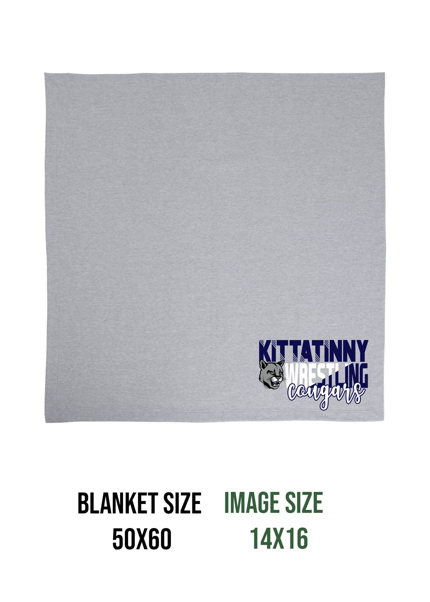 Kitattinny Wrestling Design 4 Blanket