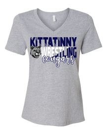 Kittatinny Wresting Design 4 V-neck T-Shirt