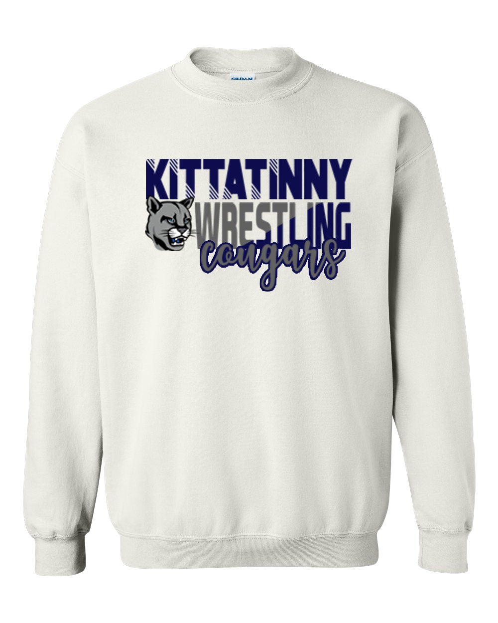 Kittatinny Wrestling Design 4 non hooded sweatshirt