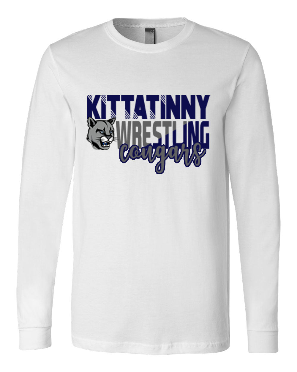 Kittatinny youth wrestling Design 4 Long Sleeve Shirt