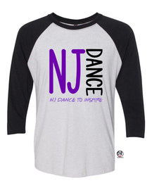 NJ Dance Design 3 raglan shirt