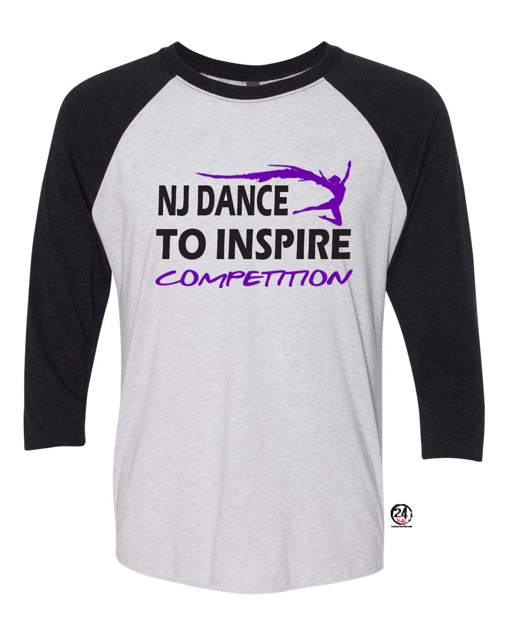 NJ Dance Design 5 raglan shirt