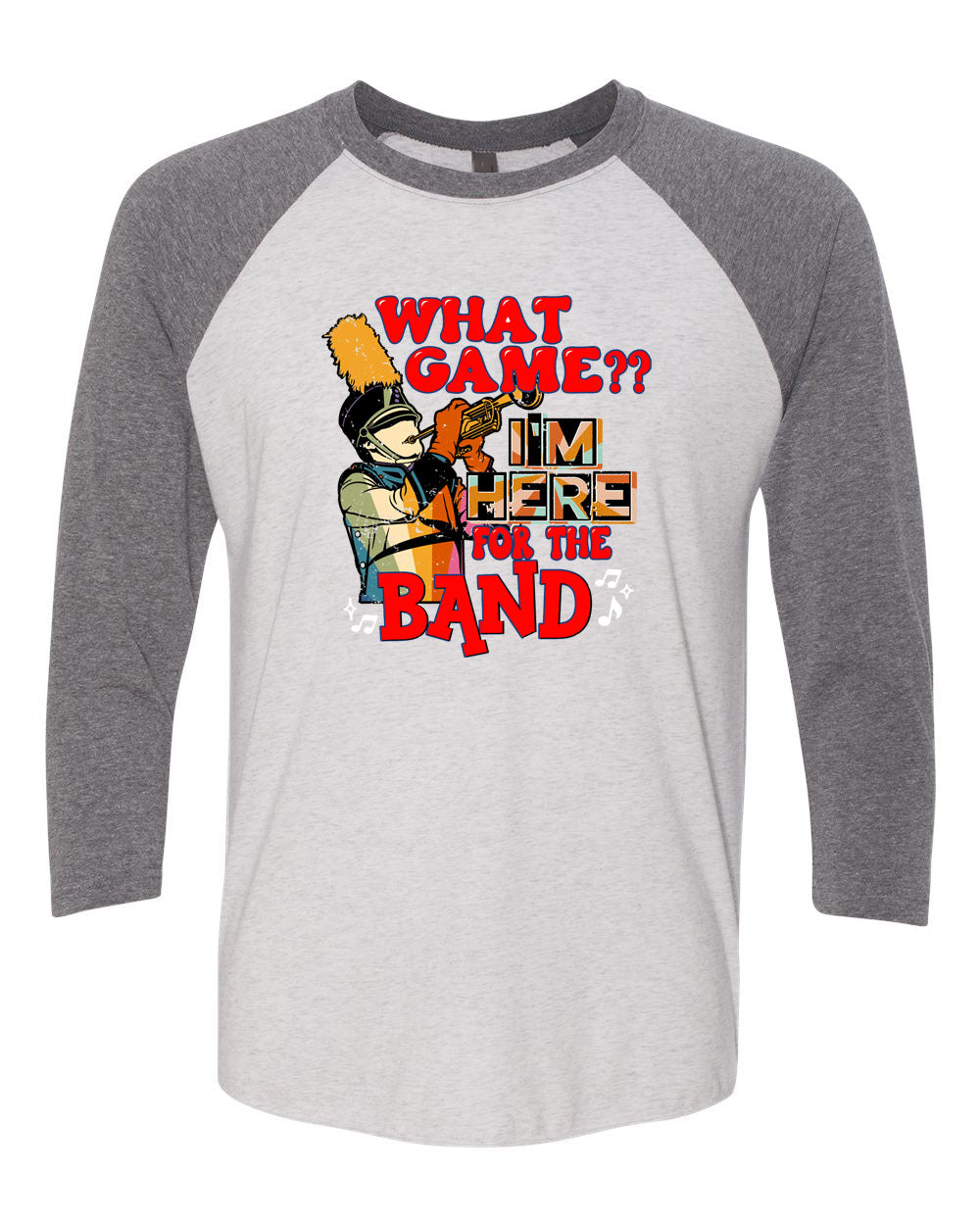 North Warren Marching Band design 2 raglan shirt