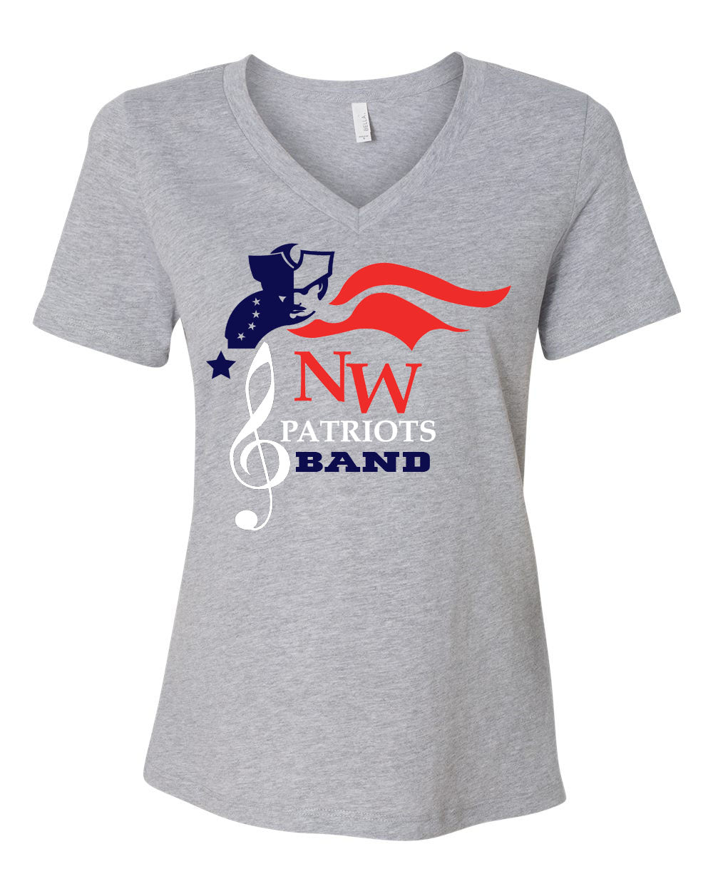 North Warren Band Design 3 V-neck T-shirt