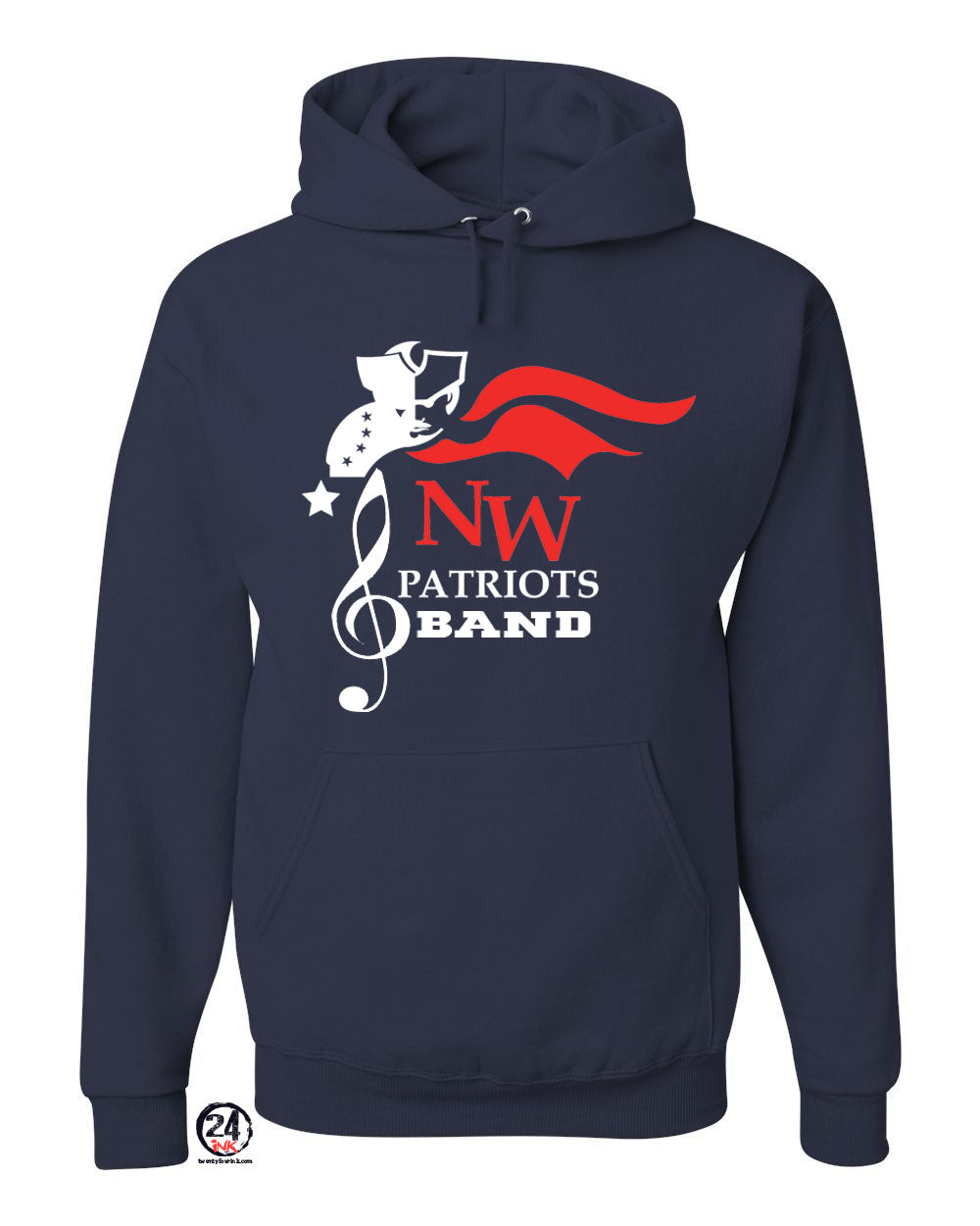 North Warren Band Design 3 Hooded Sweatshirt