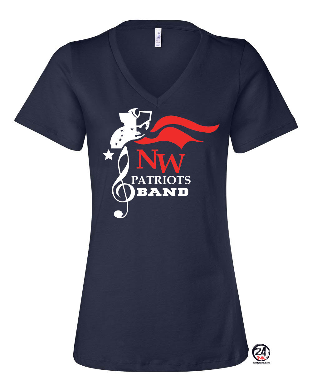 North Warren Band Design 3 V-neck T-shirt