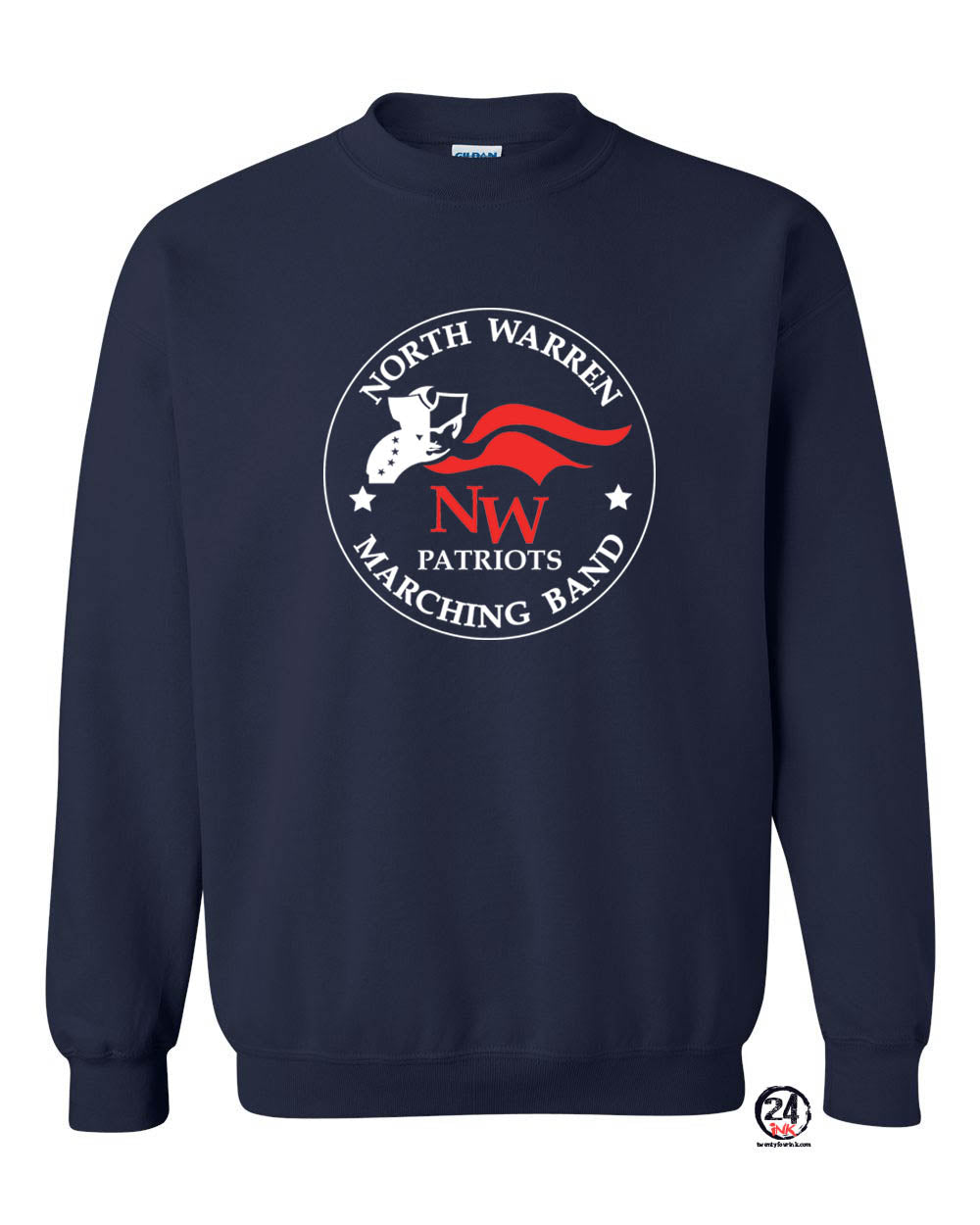 North Warren Marching Band Design 6 non hooded sweatshirt