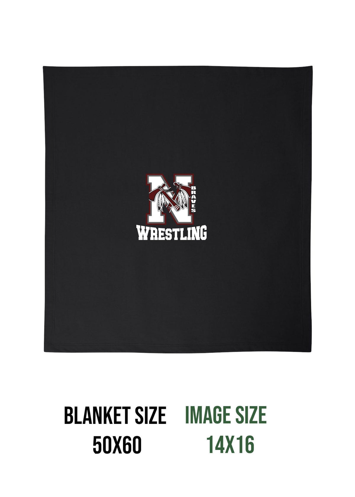 Newton Wrestling Design 1 Blanket