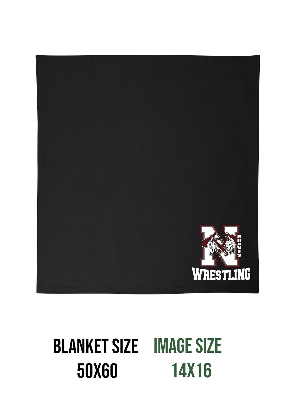 Newton Wrestling Design 1 Blanket