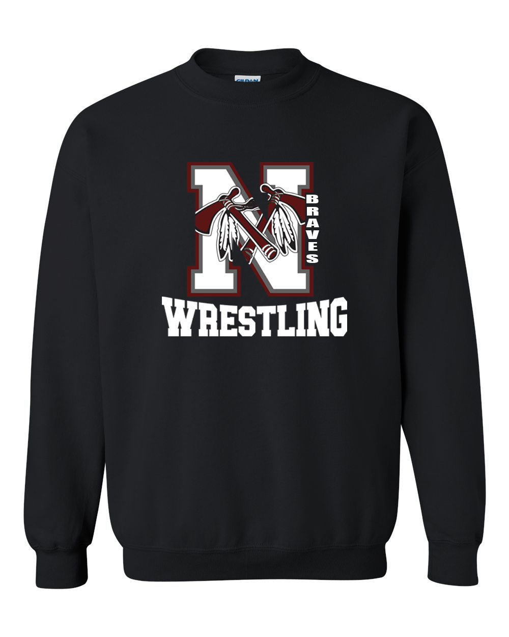 Newton wrestling Design 1 non hooded sweatshirt
