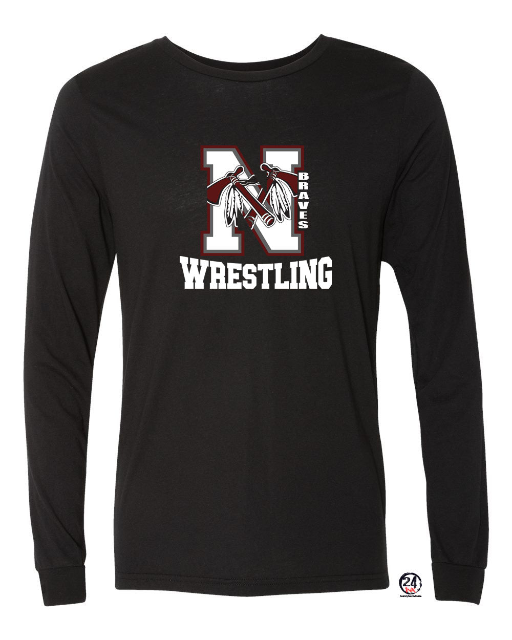 Newton Wrestling Design 4 Long Sleeve Shirt