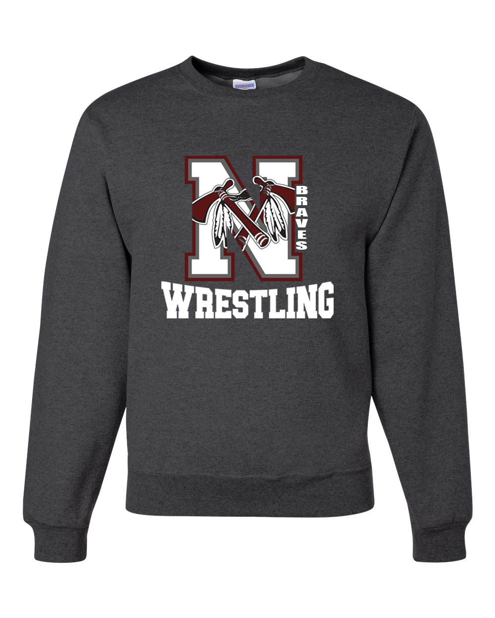 Newton wrestling Design 1 non hooded sweatshirt