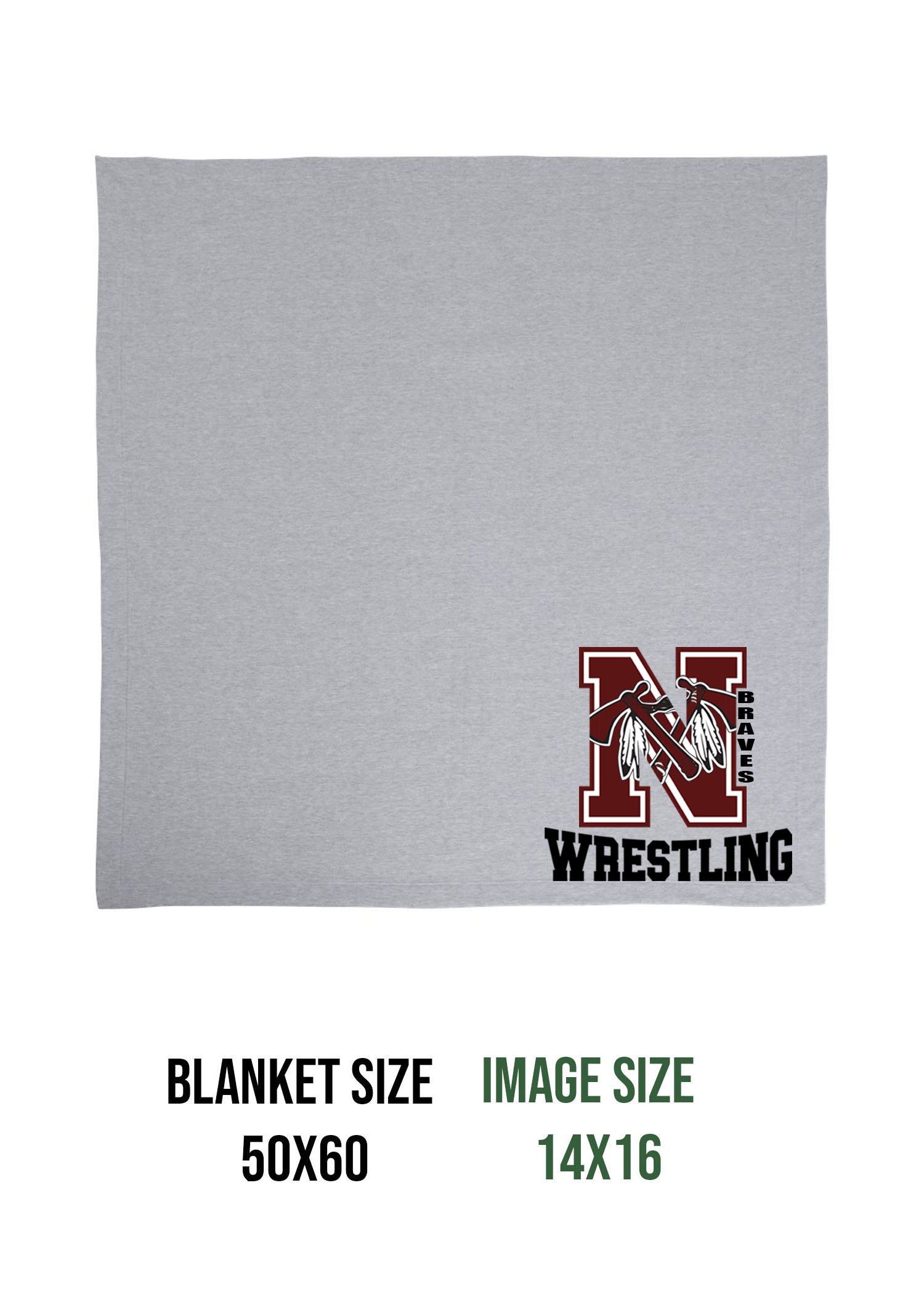 Newton Wrestling Design 1 Blanket