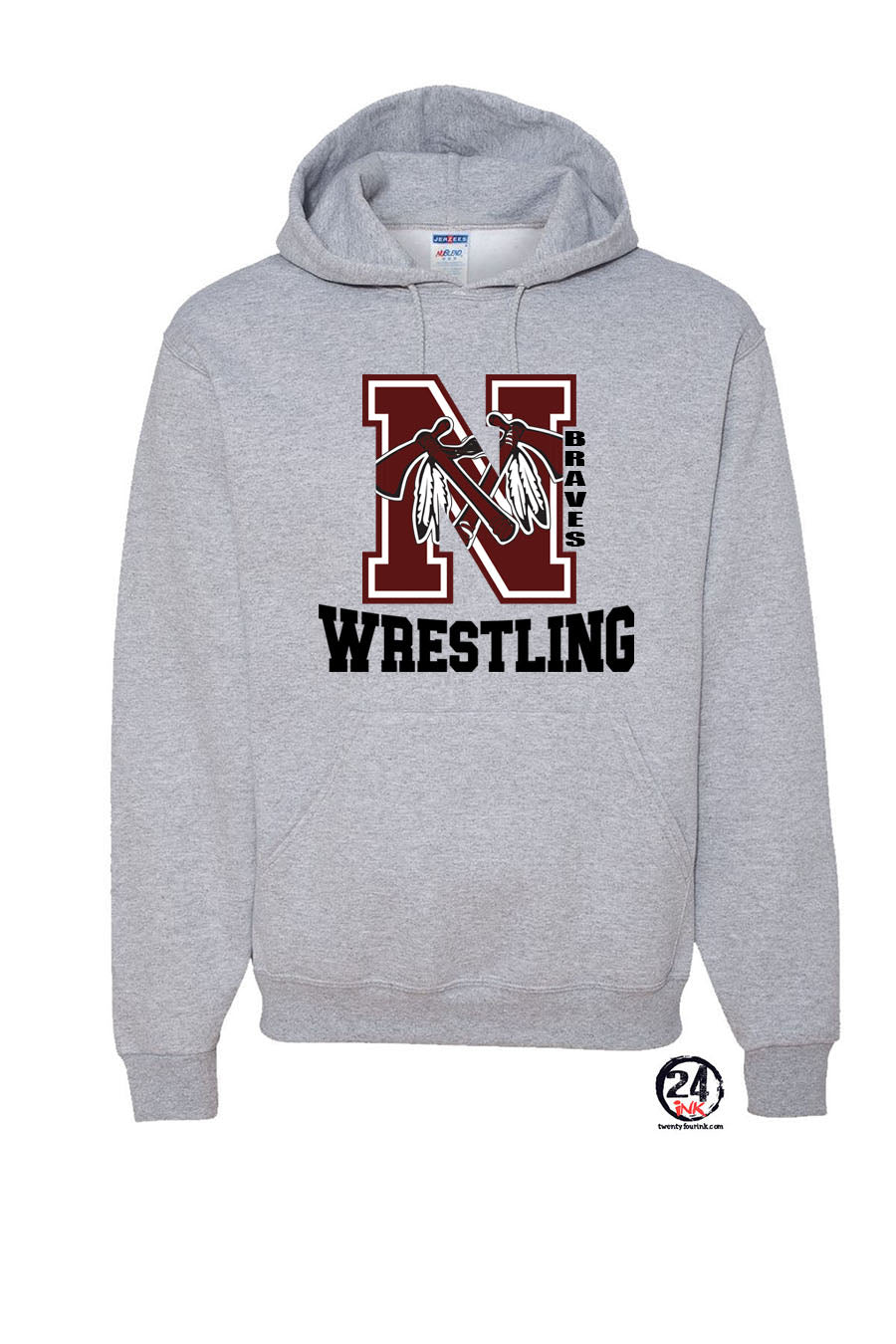 Newton Wrestling Design 4 Hooded Sweatshirt