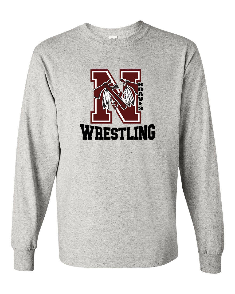 Newton Wrestling Design 4 Long Sleeve Shirt