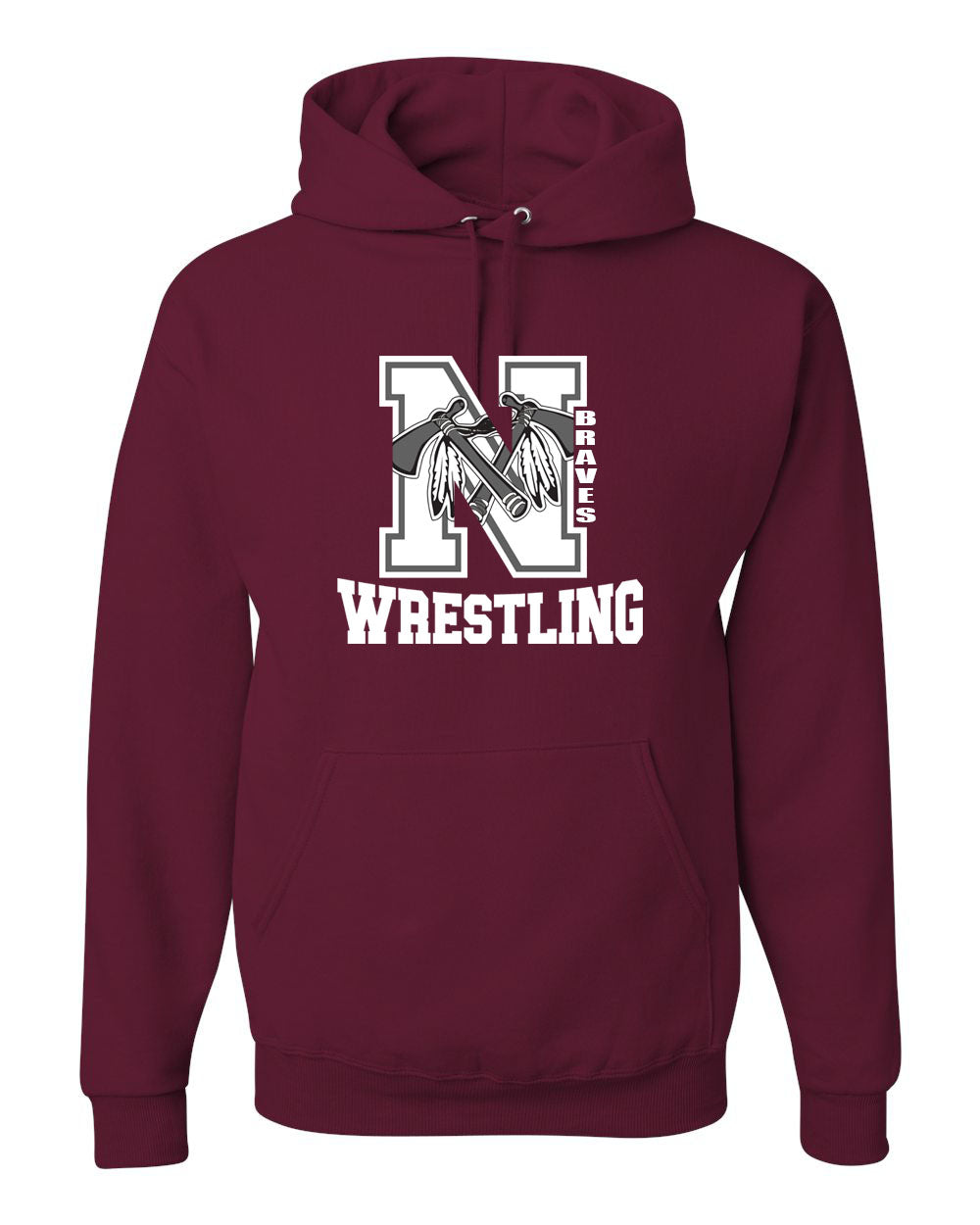 Newton Wrestling Design 1 Hooded Sweatshirt