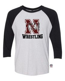 Newton Wrestling design 4 raglan shirt