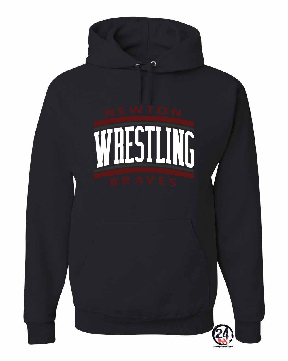 Newton Wrestling Design 2 Hooded Sweatshirt