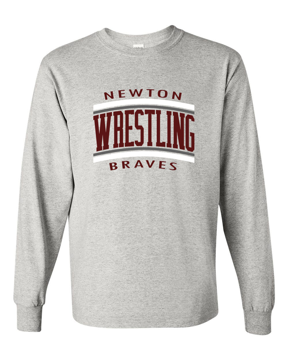 Newton Wrestling Design 2 Long Sleeve Shirt