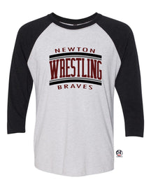 Newton Wrestling design 2 raglan shirt