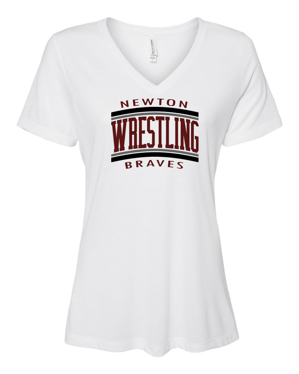 Newton wrestling design 2 V-neck T-shirt