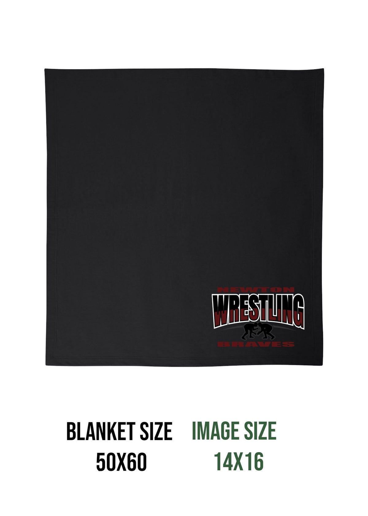 Newton Wrestling Design 3 Blanket
